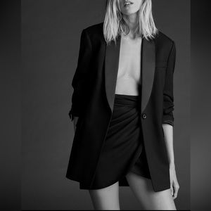 Zara draped mini skirt